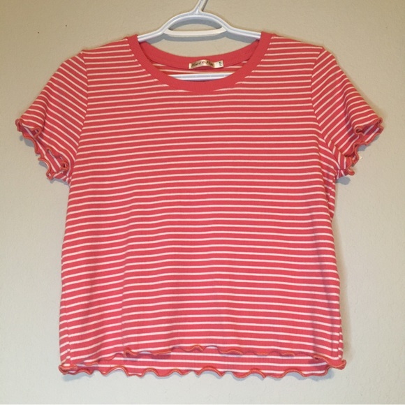 Heart & Hips Tops - Heart & Hips Striped Crop Top